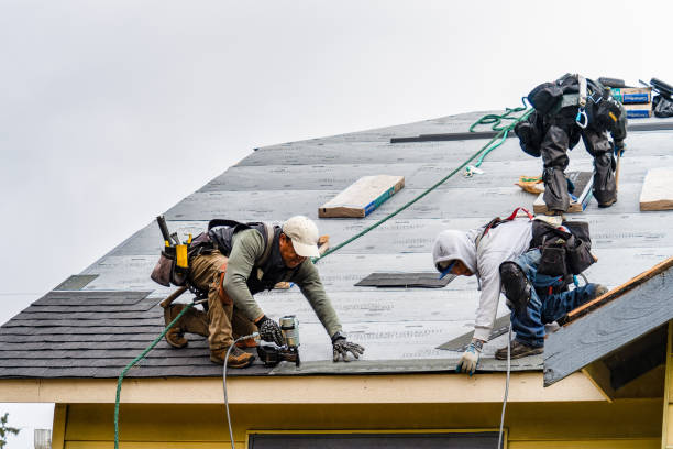 Professional Gutter Installation technician working in Verona, WI